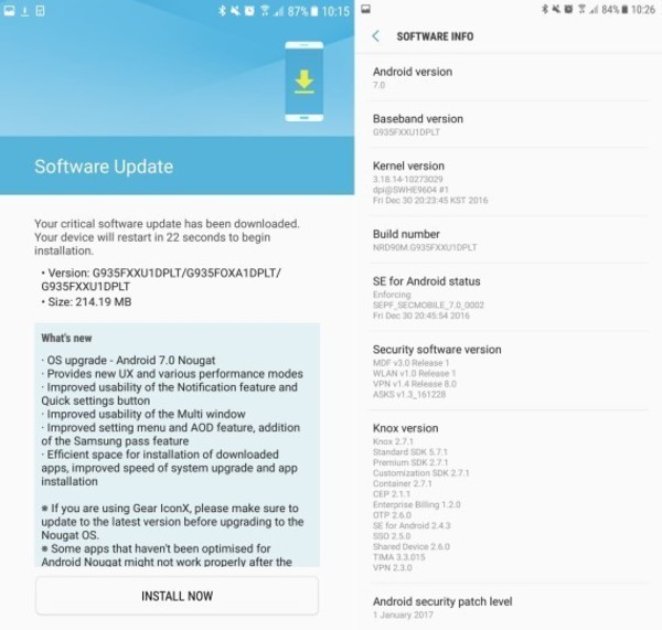 三星S7 Edge最新更新至Android 7.0，体验与特性解析