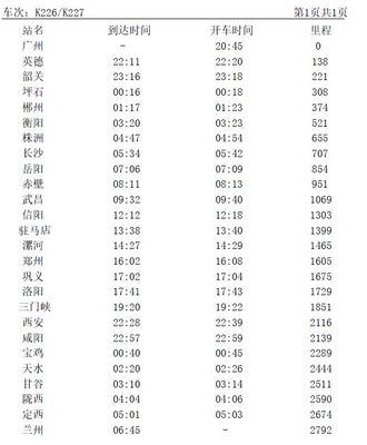 最新更新，2126次列车时刻表详解